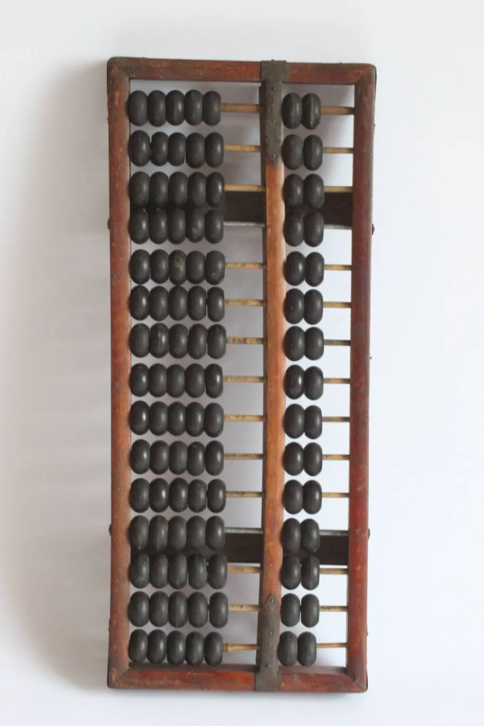 Cadre de comptage chinois Suanpan avec perles ou Abacus, vers 19e siècle