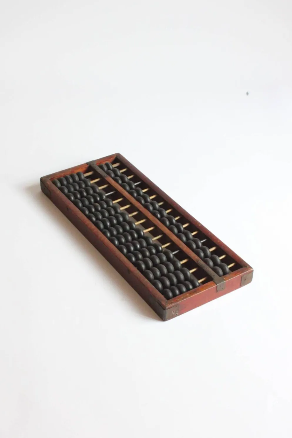 Cadre de comptage chinois Suanpan avec perles ou Abacus, vers 19e siècle