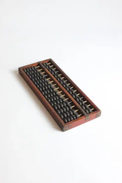Cadre de comptage chinois Suanpan avec perles ou Abacus, vers 19e siècle