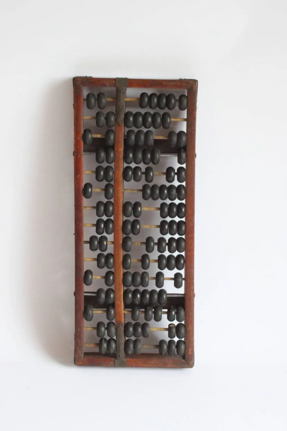 Cadre de comptage chinois Suanpan avec perles ou Abacus, vers 19e siècle