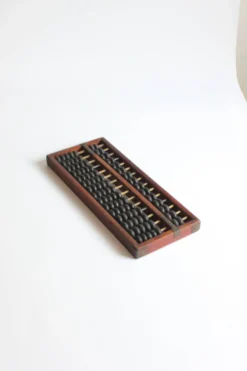 Cadre de comptage chinois Suanpan avec perles ou Abacus, vers 19e siècle