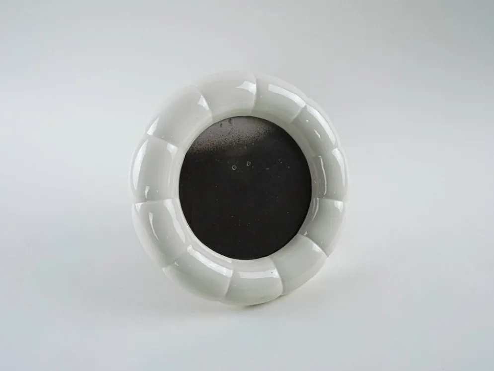 Cadre en porcelaine décoratif, design italien, années 1970, production : Italie