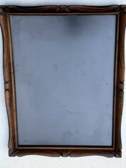 Cadre photo vintage Mid-Century en bois sculpté – 30 × 40 cm