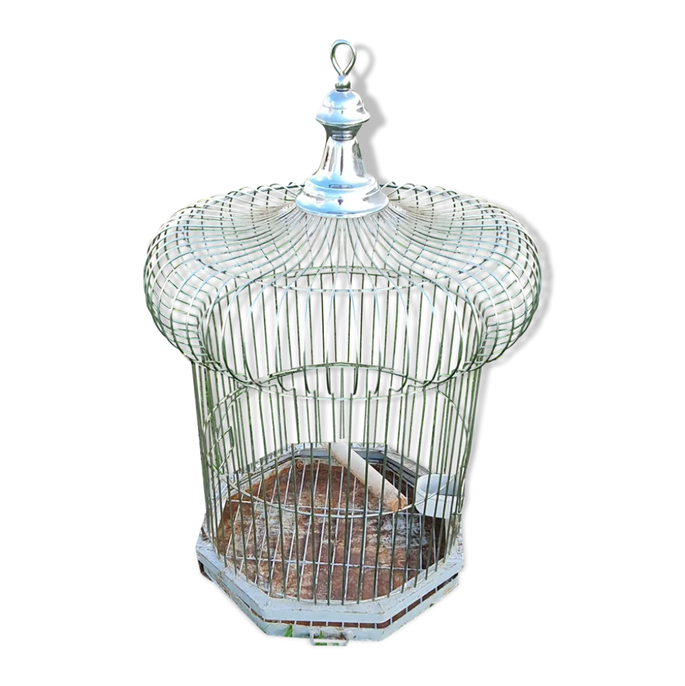 Cage a perroquet ancienne en fer