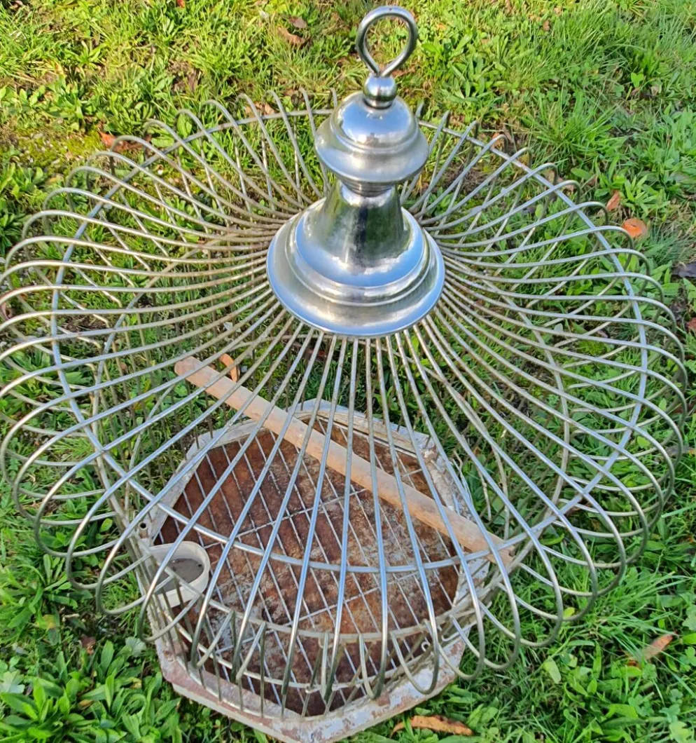 Cage a perroquet ancienne en fer