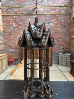 Cage artisanale en teck