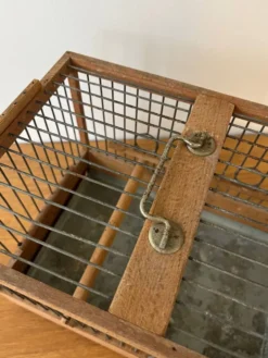 Cage oiseau en bois ancienne