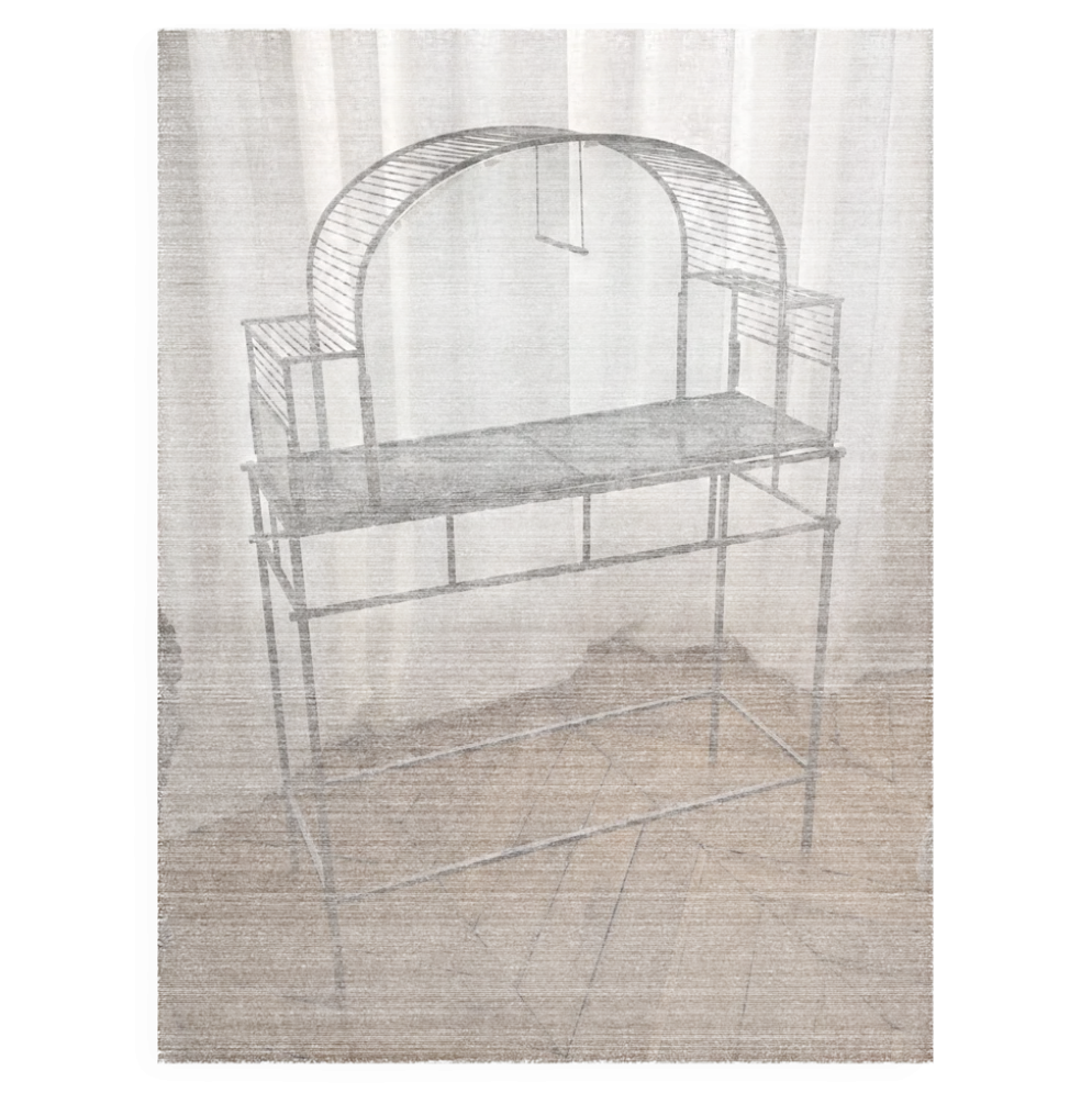 Cage à oiseaux Art déco ancienne en métal