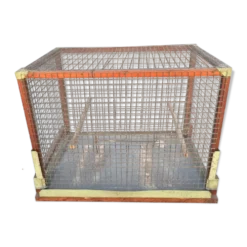 Cage à oiseaux art populaire ancien