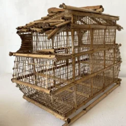 Cage à oiseaux en Bambou pour déco