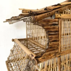 Cage à oiseaux en Bambou pour déco