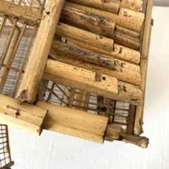 Cage à oiseaux en Bambou pour déco