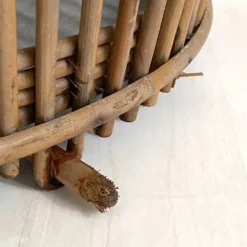Cage à oiseaux en rotin, 1960