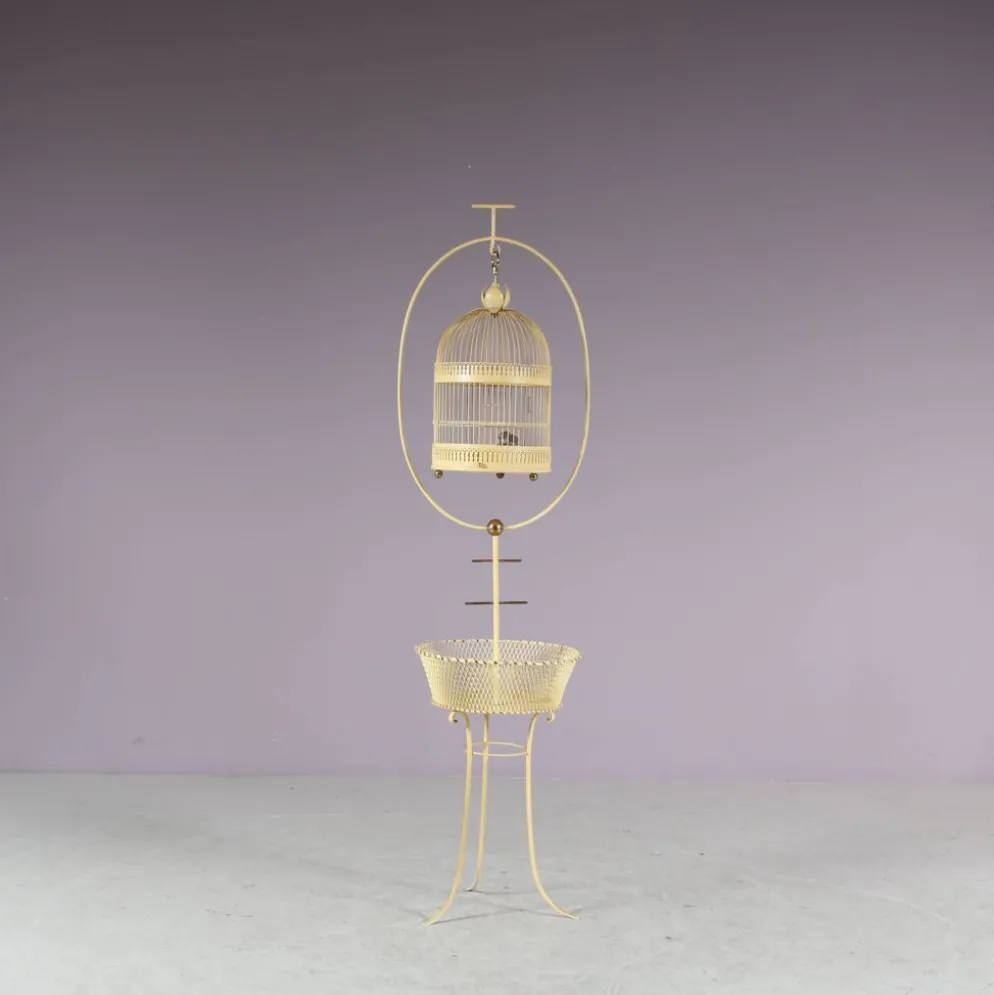 Cage à oiseaux, France années 1950
