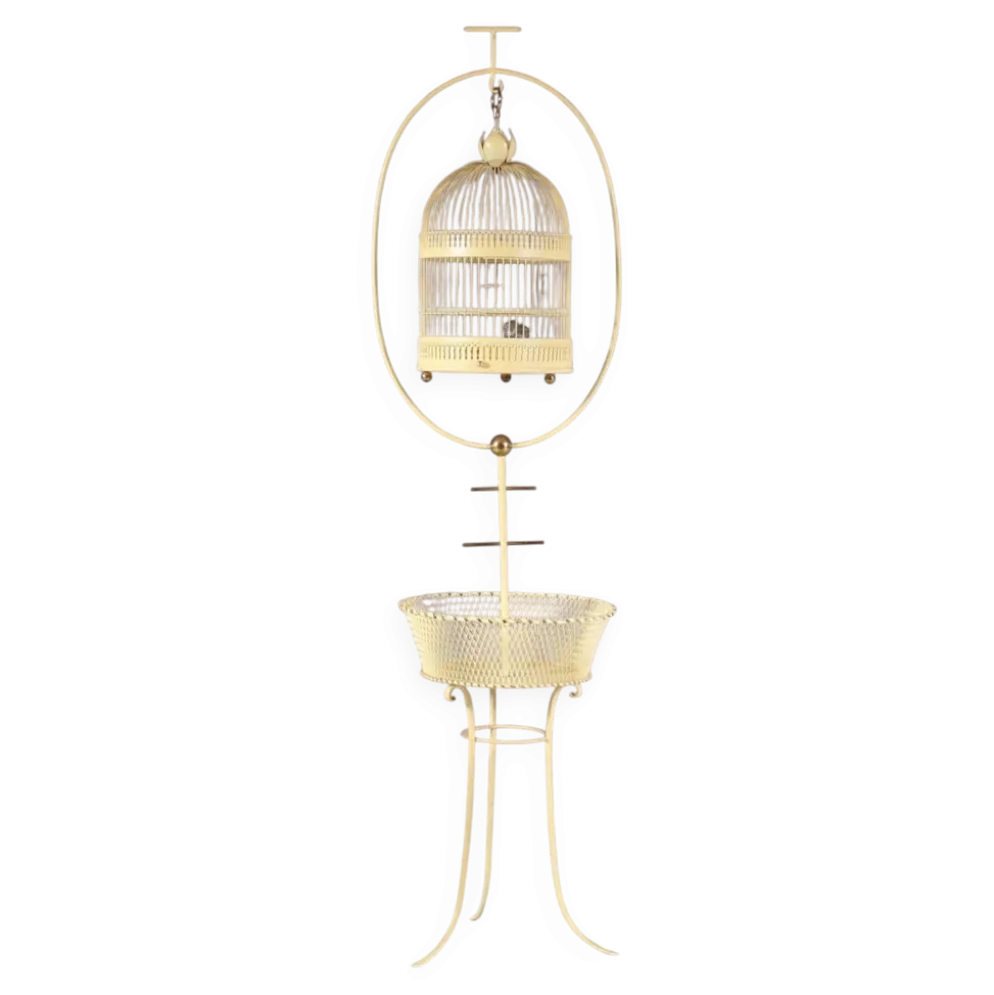 Cage à oiseaux, France années 1950
