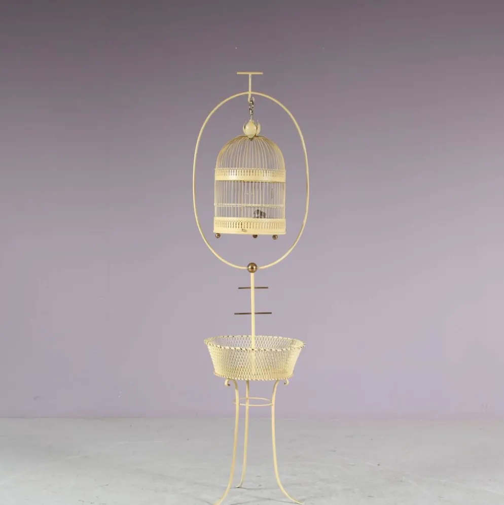 Cage à oiseaux, France années 1950