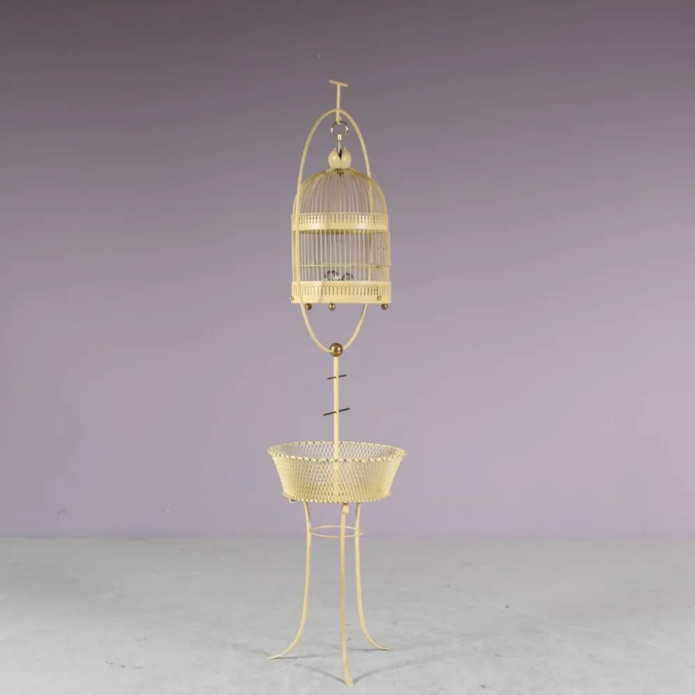 Cage à oiseaux, France années 1950