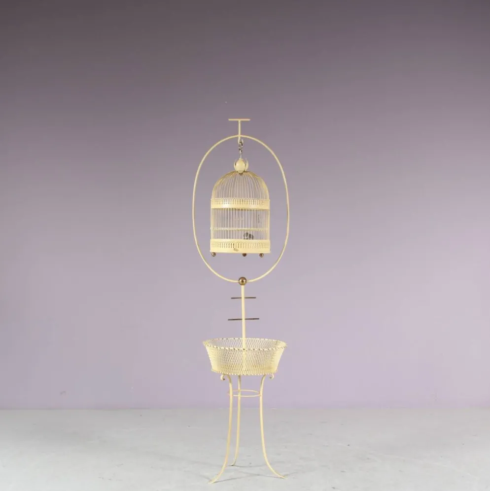 Cage à oiseaux, France années 1950