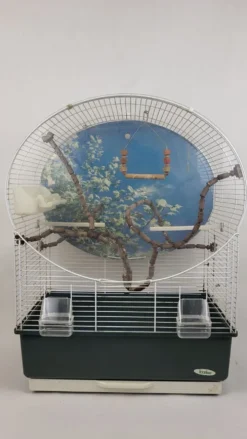Cage à oiseaux sur pied vintage