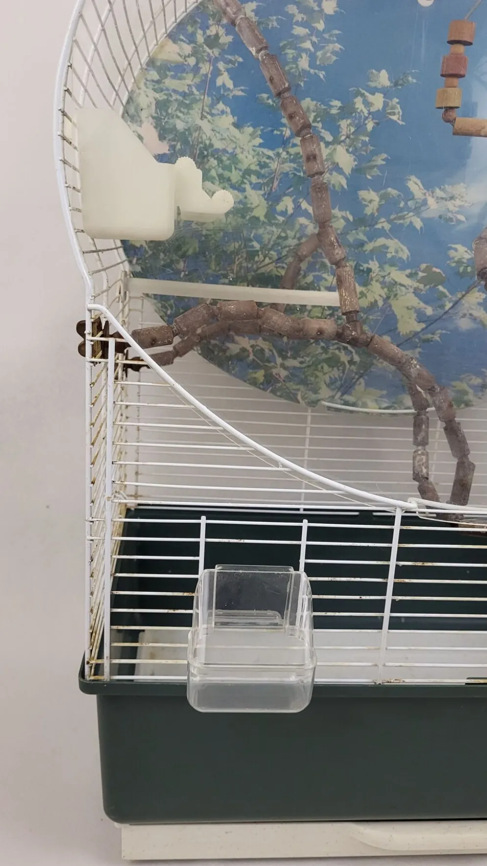 Cage à oiseaux sur pied vintage