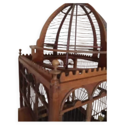 Cage à oiseaux victorienne en bois