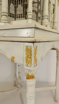 Cage à oiseaux victorienne française du milieu du siècle
