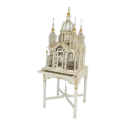 Cage à oiseaux victorienne française du milieu du siècle
