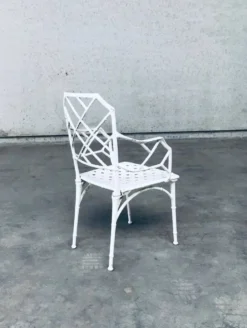 Calcutta Outdoor Armchair in Faux Bamboo by Hall Bradley for Brown Jordan, 1960s, Set of 4