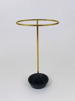 Carl Auböck Porte-Parapluie en Laiton et Fonte du Milieu du Siècle, Autriche, Années 1950