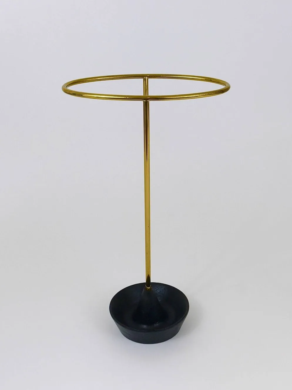 Carl Auböck Porte-Parapluie en Laiton et Fonte du Milieu du Siècle, Autriche, Années 1950
