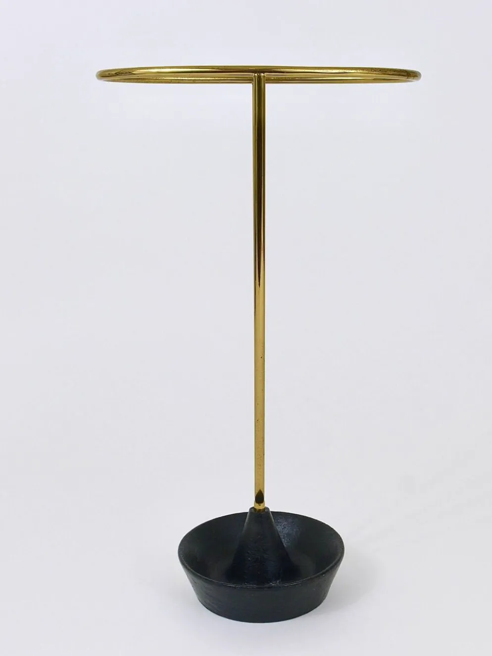 Carl Auböck Porte-Parapluie en Laiton et Fonte du Milieu du Siècle, Autriche, Années 1950