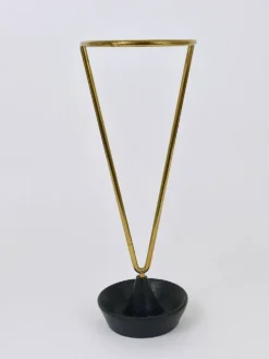 Carl Auböck Porte-Parapluie en Laiton et Fonte du Milieu du Siècle, Autriche, Années 1950