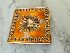 Carreau décoratif céramique 1950/1960 par la poterie Périgordine