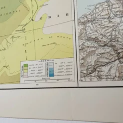 Carte Afrique du Nord 1950