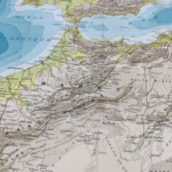 Carte Afrique du Nord 1950