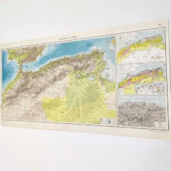 Carte Afrique du Nord 1950