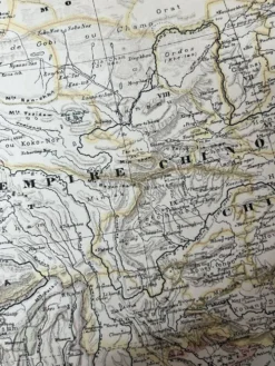 Carte ancienne Asie 69,5x52,5cm