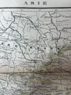 Carte ancienne Asie 69,5x52,5cm