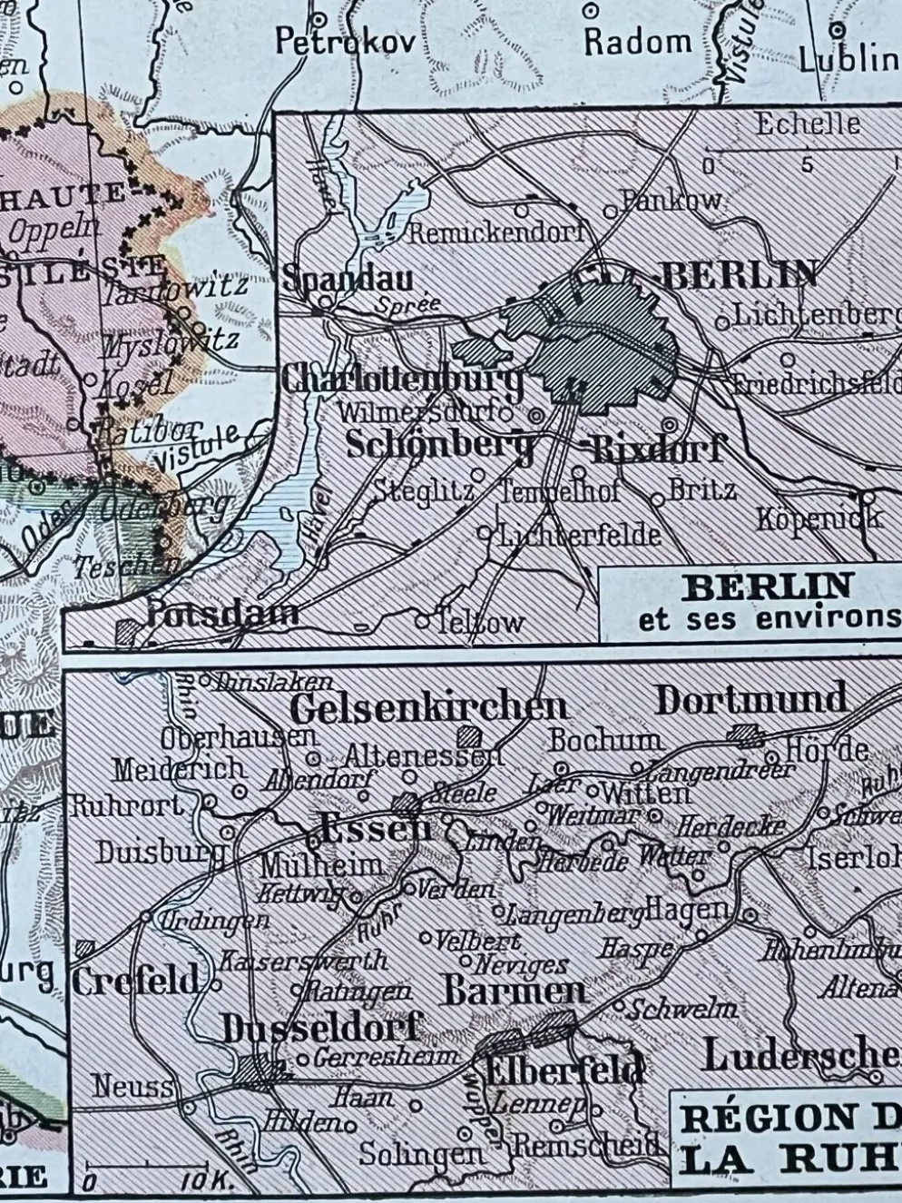 Carte ancienne de l'Allemagne - 20x29cm