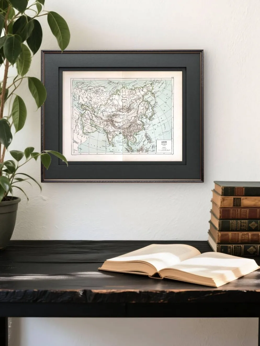 Carte ancienne de l’Asie 1887 – Carte géographique vintage