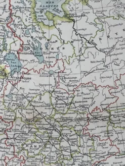 Carte ancienne Russie Suède Norvège 49x37,5cm