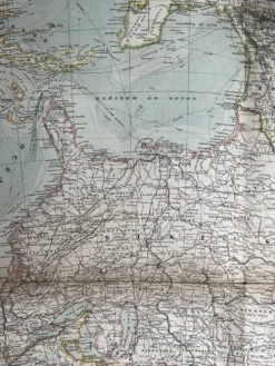 Carte ancienne États Unis et Mexique 70,5x53cm