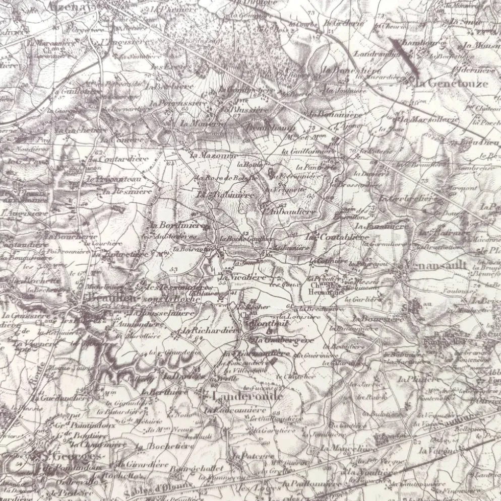 Carte ancienne Vendée côte ouest France 1930