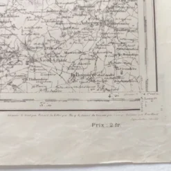 Carte ancienne Vendée côte ouest France 1930
