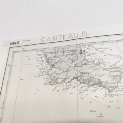 Carte côte ouest France de Belle île à l’île D’Yeu