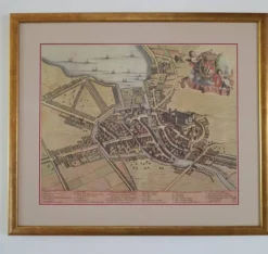 Carte d'Annecy. Reproduction 1682