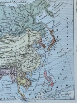 Carte d'Asie - 20x29cm
