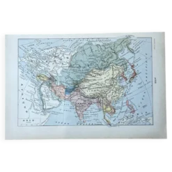 Carte d'Asie - 20x29cm