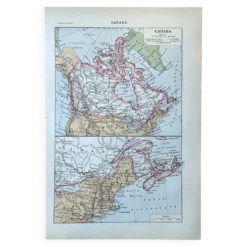 Carte de Canada - 20x29cm 1922