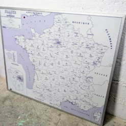 Carte de France administrative encadrée